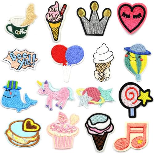 Iron Patches for Clothing Cartoon Iron on Applique Patch on Clothes Stickers Children Applications Accessories Garment Badges