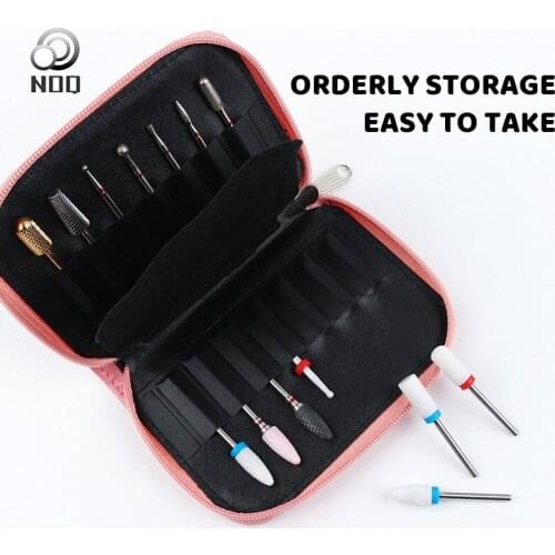 14pcs /bag Nail Drill Accessories Bits Russian nail Art Nail Pretreatment Stainless Steel Tungsten Steel Grinding Head Ceram Set