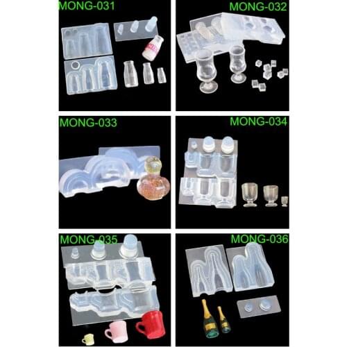 2019 NEW Handmade Silicone Mould Dried Flower Resin Decorative Craft DIY 9 sytles hollow perfume bottles Type epoxy resin molds