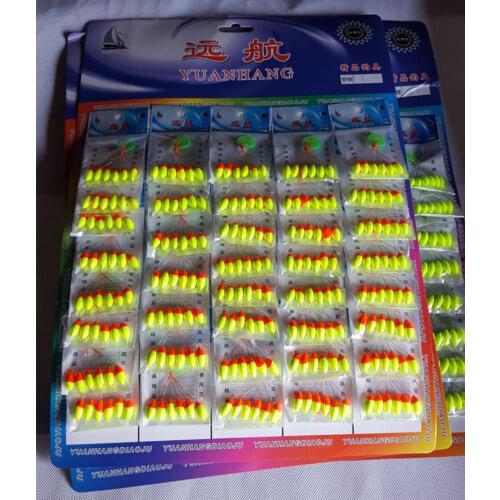240pcs (40packs) Seven-star Float Mixed color Carp Fishing Float Accesories Pesca Fishing Buoys Large Medium Small Size B108