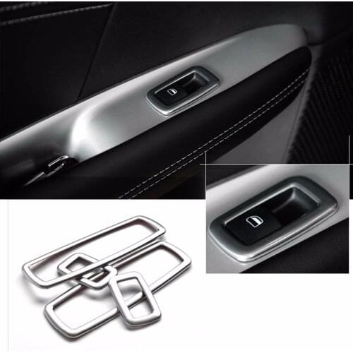 4x Chrome Interior Door Window Switch Frame Trim For Dodge Journey 2011 2012 2013 2014 [QPA362]