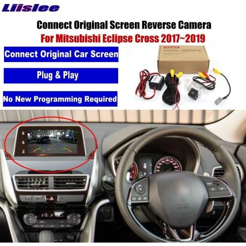 Car Reverse Rear Camera For Mitsubishi Eclipse Cross 2017 2018 2019 Compatible Original Factory Screen Parking Back Up Camera