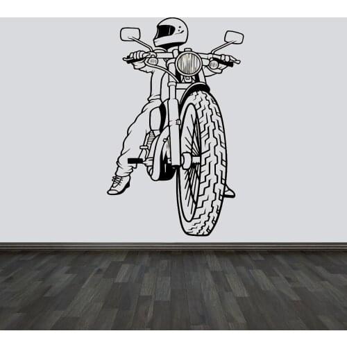 Car wall sticker street bike vinyl decals motorcycle decals home indoor garage decoration car dealers decorative art sticker c02