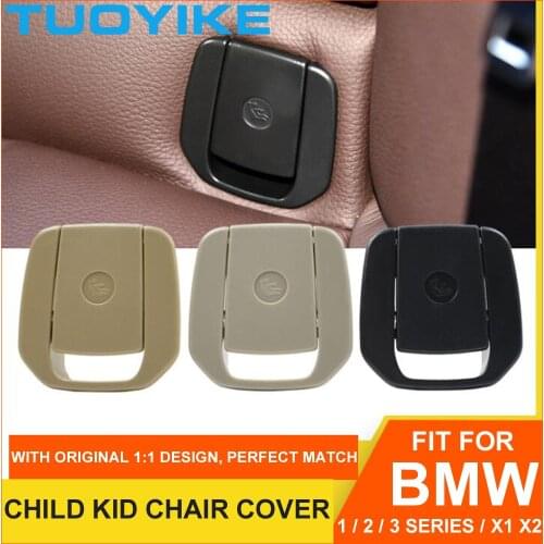 Car Rear Child Kid Chair Seat Cover Anchor Safety ISOFix Trim For BMW 1 2 3 series X1 E84 E87 F20 F22 F30 F35 F80 F48 F49 F39 X2