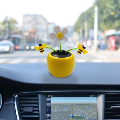 Solar Shaking Head Flower Exquisite Design Widely Used Decoration Solar Powered Dancing Shaking Head Cartoon Animal Doll