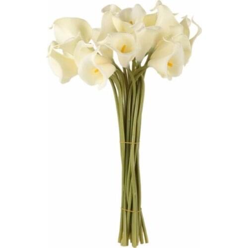 Artificial Flower Wet Gala True Of Eva Material Cala flower 8li cream decoration artificial Flower искусственный цветок