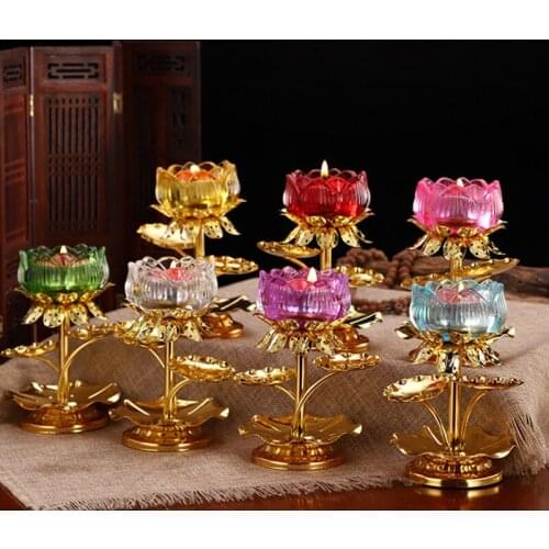Classic Crystal Glass Candle Holder Table Candlestick Romantic Wedding Bar Party Dinner Home Decor