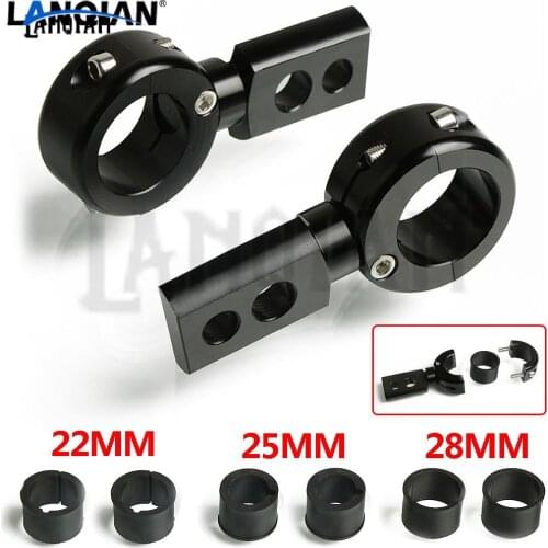 Racing Lamp Mount Universal 1-1/4" 1" 7/8" Spotlight Mounting Bracket Adjustable Motorcycle 22mm 25mm Handlebar Fog Light Clamp