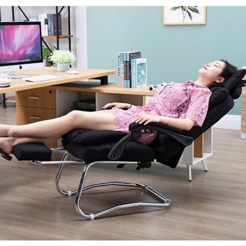New Modern Computer Chair Home Fabric Bow Chair Boss Chair Headrest Removable Office Chair Massage Chair Reclining Back Chair