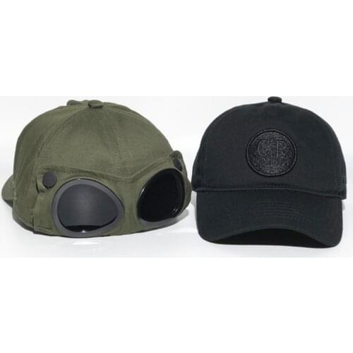 Fashion Pilot Glasses Baseball Cap Black Reverse Wearing Mens Caps Swag Womens Hip Hop Snapback Hat Windproof Sports Dad Hats