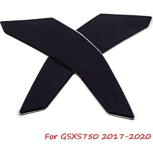 Motorcycle Black Anti-Heated Gas Tank Side Traction Knee Protector Anti Slip Pad For Suzuki GSXS750 GSX-S750 2017-2020