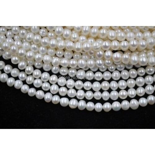 Wholesale 5.5-6mm genuine freshwater cultured pearl strand