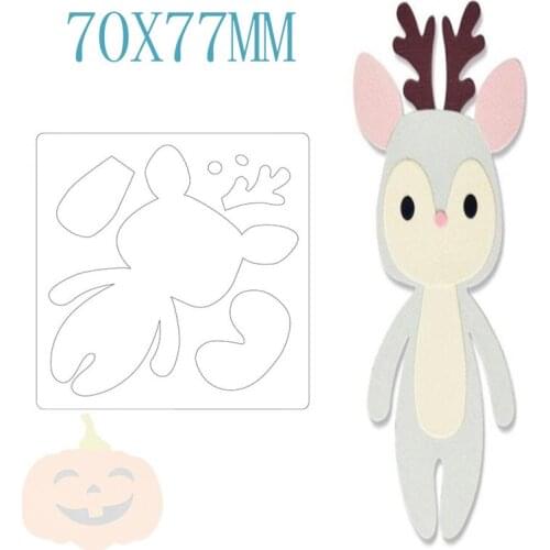 Christmas Deer Metal Cutting Dies Stencils For DIY Scrapbooking Photo Album Decorative Embossing Paper Cards New Arrival