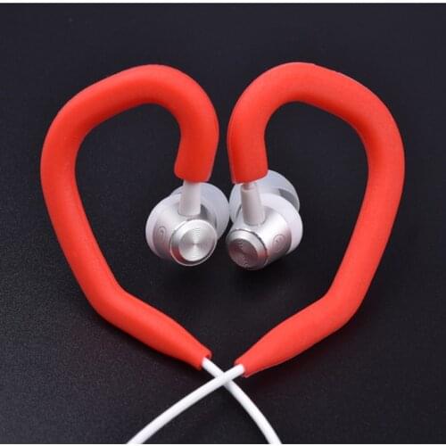 SIANCS 1Pair Universal Earphone Silicone Earhook Loop Headphone Clip Hanger Earpod Hang On Ear for round Cable Anti-lost EarHooK