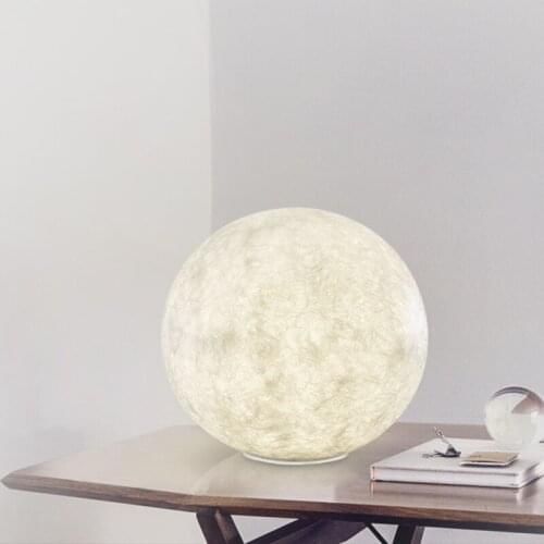 Modern minimalist moon table lamp bar Cafe bedroom warm ball lamp bedside lamp