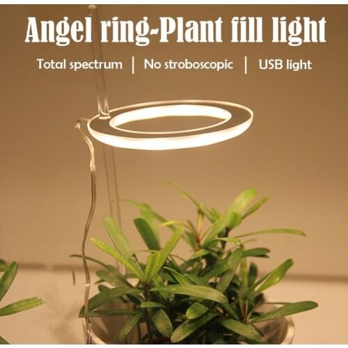 LED Grow Light Full Spectrum Phytolamp For Plants Usb Angel Ring For Indoor Plant Greenhouse Cultivo Hydroponic Phyto Lamp 5V