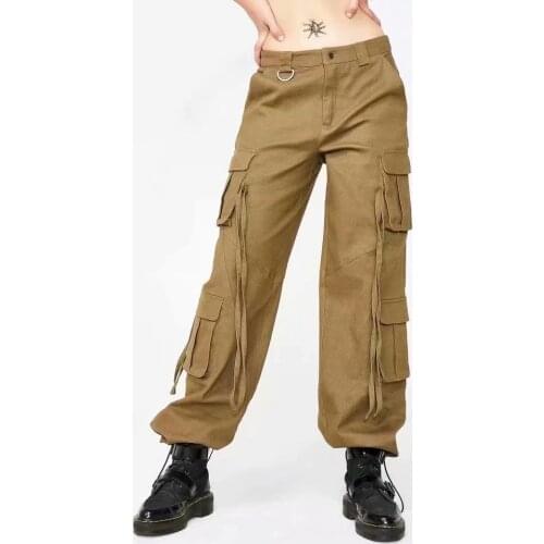 2020 Women Korean Style Loose Pant Harem Pants High Waist Cotton Autunmn Winter Casual Sport Trouser With Pocket Streetwear