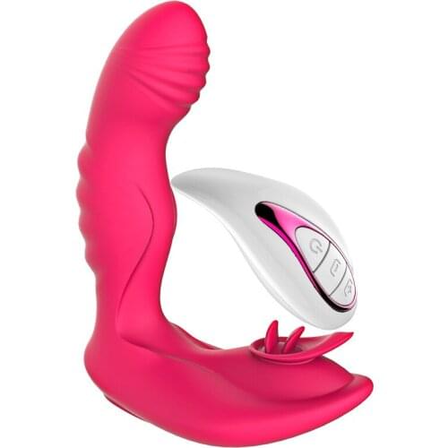 Female Wearing Dildo Vibrator Wireless Remote Control Couple Shared Shock Flirting Apparatus Adult Erotic Products
