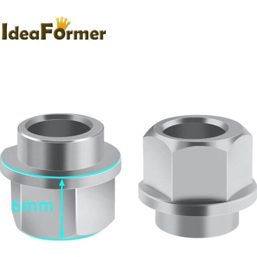 10PCS 3D Printer Parts Openbuilds V groove Eccentric Column / isolation Column hexagonal bore 5mm Hight 6mm Stainless Steel