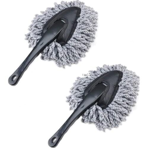 Bossnice 2 Pack Super Soft Microfiber Car Dash Duster Brush for Car Cleaning Home Kitchen Computer Cleaning Brush Dusting Tool