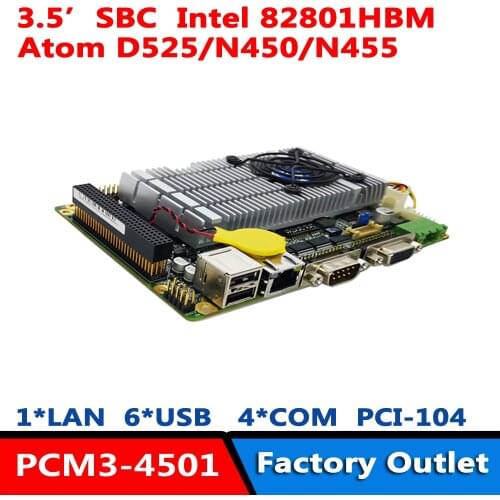 3.5 "SBC Intel Atom D525 Embedded Industrial Computer Single Board PCI104