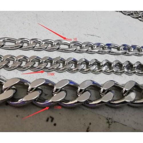 3 style each 3meter Chain and gold stainless steel jewelry with 108pcs jump ring 54pcs clasp all free DHL