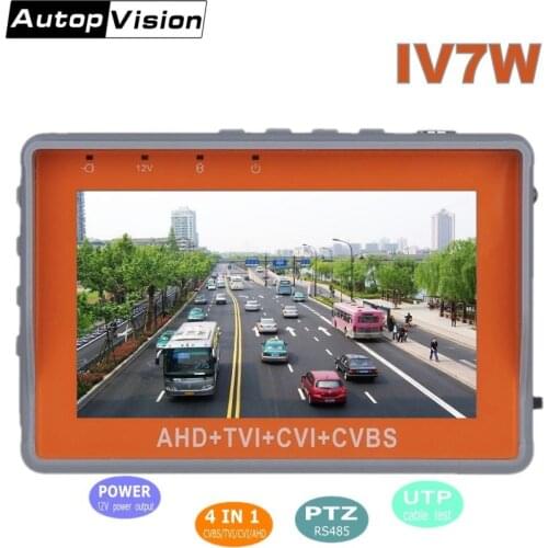 IV7W 4.3 inch Camera Tester 1080P/5MP NEW Security portabl AHD CVBS 5MP TVI 4MP CVI Tester 4-in-1 Analog Video Tester monitor