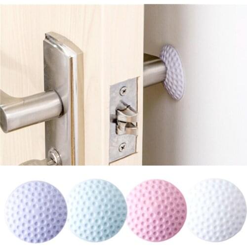 4pcs/set Door Fenders Wall Handle Protect Pad Stickers Mute Silent Sponge Fenders Door Protective Modelling Rubber Door