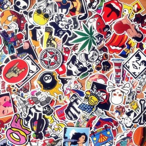 50Pcs/Lot Animation Pvc Waterproof Fashion personality Sticker For Laptop Motorcycle Skateboard Luggage Guitar Decal Toy Sticker