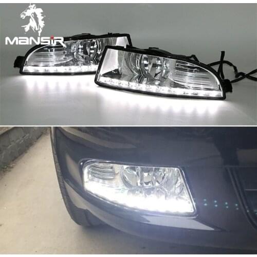 Auto 12V LED Daytime Running Light Daylights Car DRL For Skoda Octavia A5 2010 2011 2012 2013 LED Headlights Bumper Fog Lamps