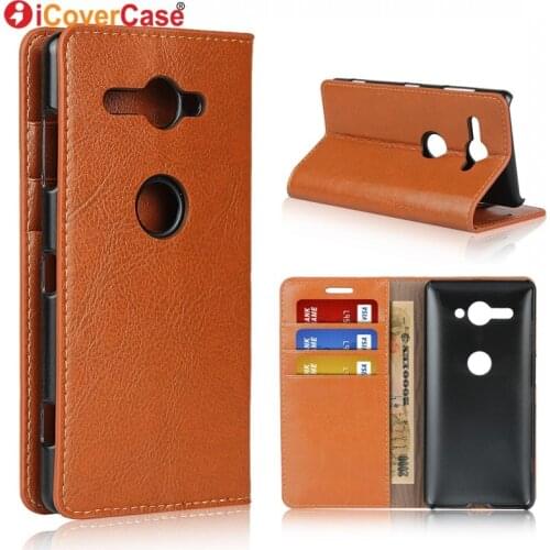 Phone Cases For Sony Xperia XZ2 Compact Dual H8324 Case XZ2 Flip Cover Coque For Xperia XZ2 Premium Luxury Leather Stand Wallet