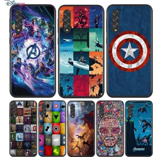 Black Soft Avengers Marvel For Samsung Galaxy A90 A80 A70 A70S A60 A50 A40 A30 A30S A20S A20E A10 A10E Phone Case
