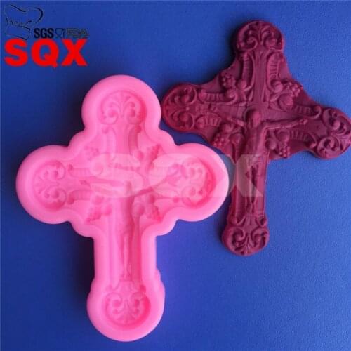 Jesus on the cross fondant mold, baking chocolate cake mold, cake decorating tools kitchen accessories, DIY baking tool MR88