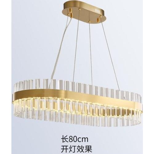 Postmodern crystal chandelier villa light luxury living room lamp restaurant bedroom lighting net red lamp modern minimalist