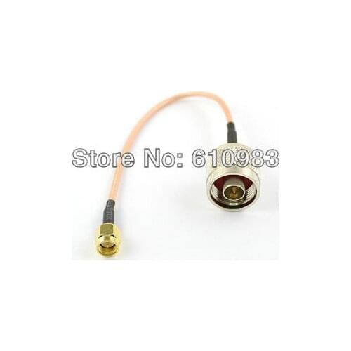 5 pieces\lot SMA Male Straight Plug to N Male Straight Plug connector 15 cm RG316 Extension pigtail cable