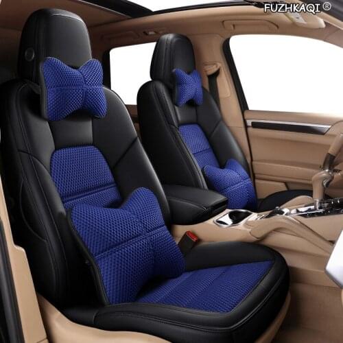 FUZHKAQI Custom Leather car seat covers For Volvo S80 XC60 S60 C30 S90 C70 V60 V40 XC90 XC40 S40 XC Classic Automobiles Seats