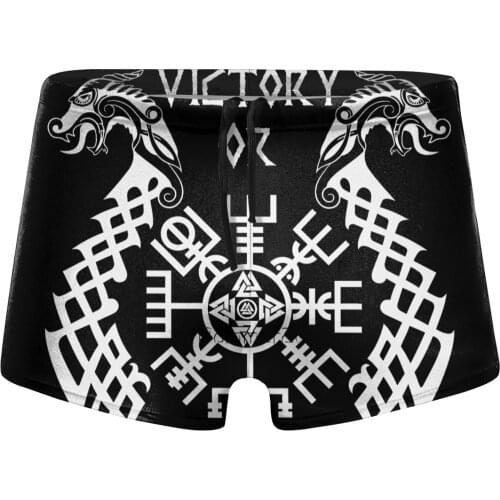 Men Norse beach swimming trunks Victory Or Valhalla Viking swimsuits Boy for the sea Pool