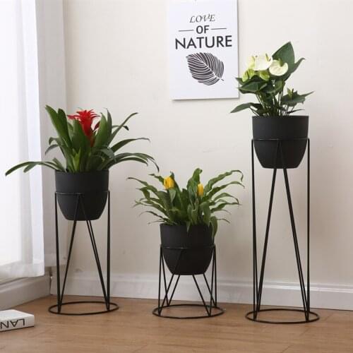 Nordic simple modern flower rack fashion light luxury metal living room plant stand high load-bearing durable balcony shelf