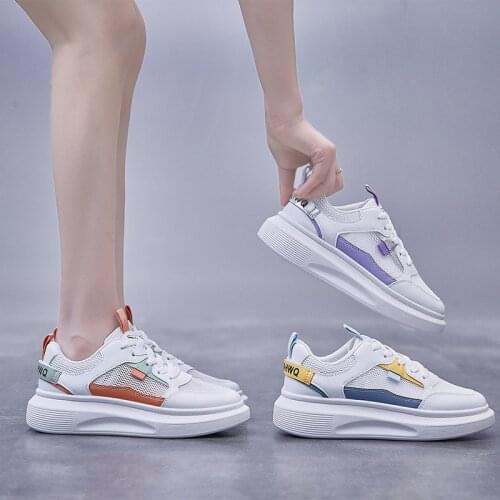 New Women Casual Shoes Sneakers Platform Wear-resistant Fitness Shoes All-match Color Matching Running Shoes Sports Shoes