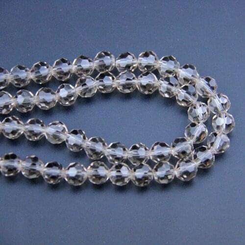 New Arrival Silver Peach Crystal DIY Chandelier Parts K9 Crystal 32 Faceted Ball Strand Garland DIY Parts Free Shipping