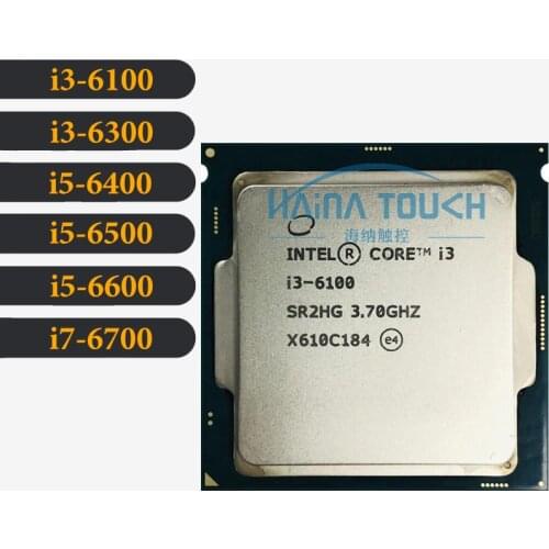 Original Intel Core i3-6100 6300 i5-6400 6500 6600 i7-6700 i3 i5 i7 Cpu LGA 1151