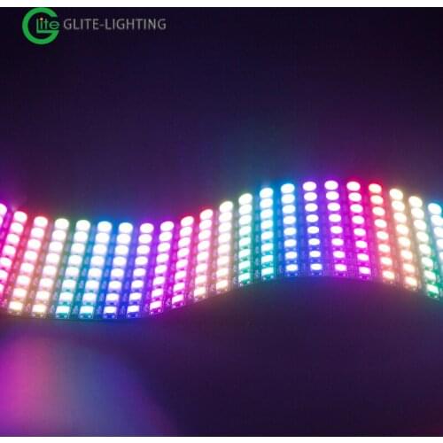 WS2812B RGB 8x32 256 Pixels LED Panel Screen Digital Flexible Programmed Individually Addressable Full Color DC5V