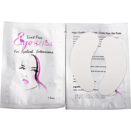 50 Pairs Eyelash Pads Gel Patch Eye Pads Lint Free Lashes Extension Mask Eyepads Wholesale
