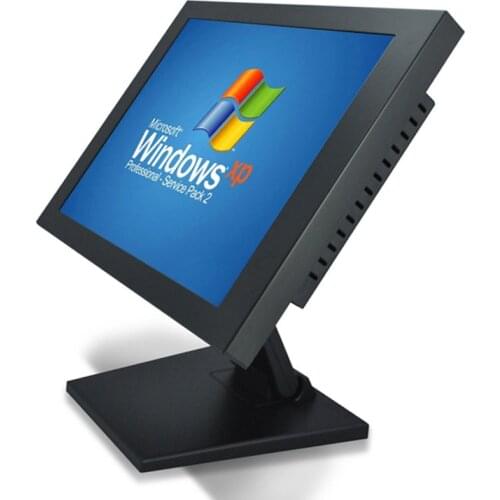 8.4 10.4 15 12 Inch industrial LCD Screen Monitor with VGA HDMI USB Resistance Touch Screen Display table stands installation