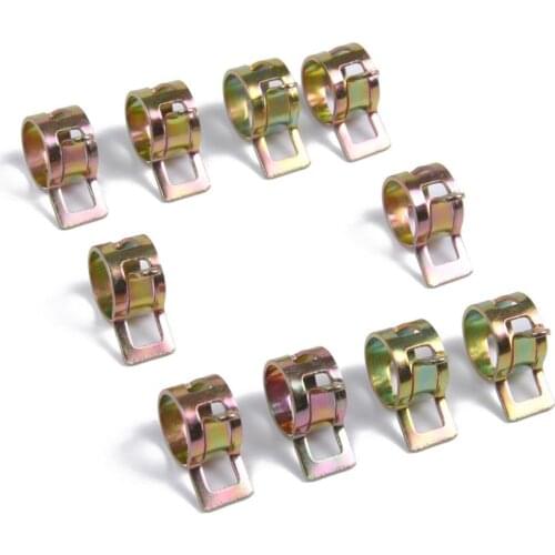 Spring Hose Clips/Clamps Fuel Air Gas Water Pipe Self Clamping | 100 Packs