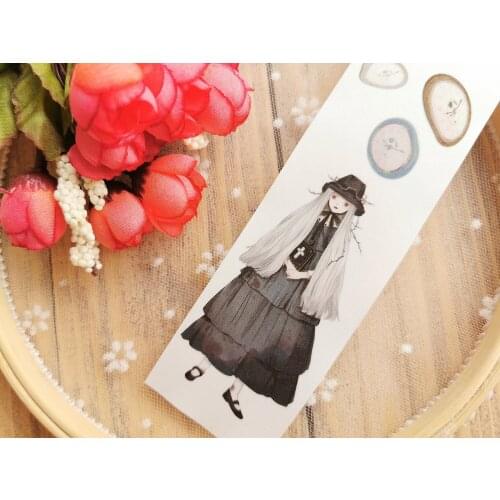 Fairy Bird Girl Washi Tapes Bullet Journal Masking Tape Adhesive Tape DIY Scrapbooking Washi Stickers