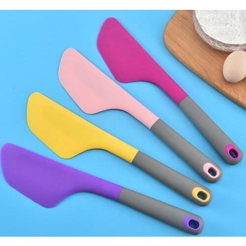 Extra Large Silicone Cream Baking Scraper 34Cm Non Stick Butter Spatula Smoother Spreader Heat Resistant Cookie Pastry Scraper