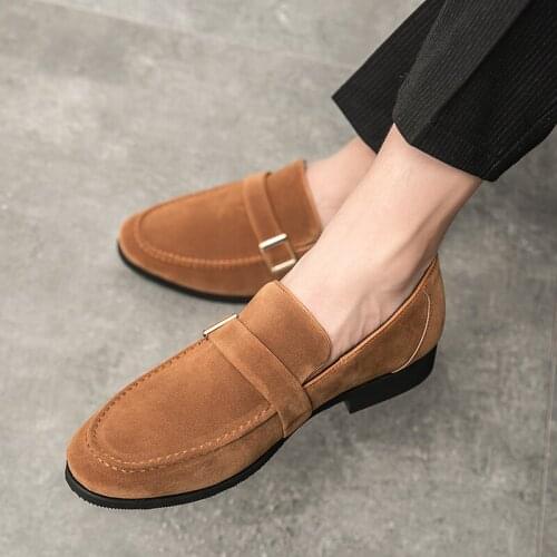Middle aged and old mens leisure shoes in summer with soft top shoes, soft soles and breathable leather business office shoes C
