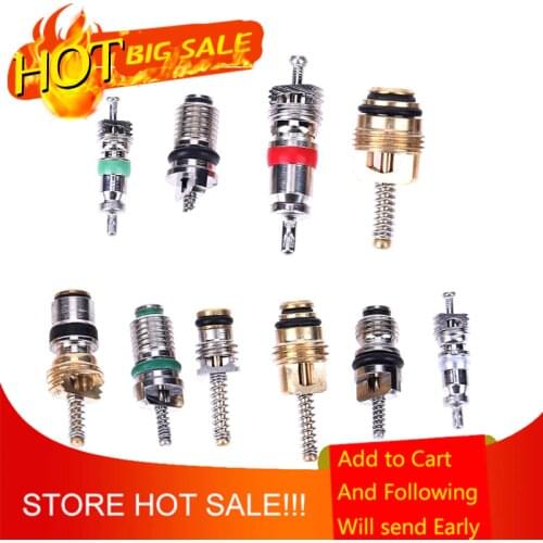 VODOOL 100Pcs R134A Car Automotive Air Conditioning A/C Core Valves Assortment Auto Car Air Conditioning Assortment Remover Kit