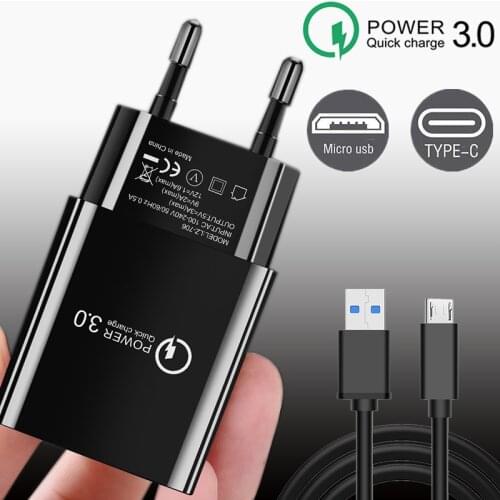 Phone Charger USB Charger For Samsung Galaxy A50 A70 A51 A71 Cases For Samsung A31 A10S A21 A10 A41 A01 M11 A30 QC 3.0 Charger